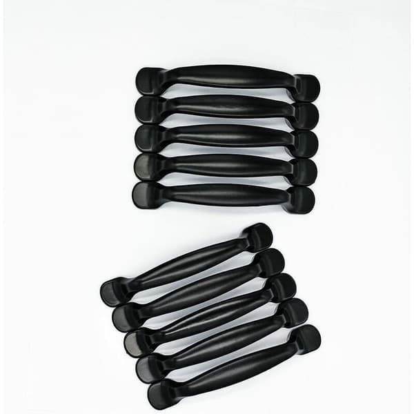 20x Handle Kitchen Cabinet Cabinet Handle Drawer Handle Furniture Handle Drawer Distance 96mm, Black Aluminum