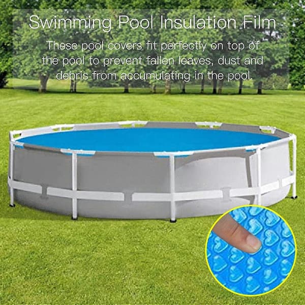 Bubbelmask - Rund Solpoolskydd | Solpoolskydd | Poolisoleringsfilm | 120cm