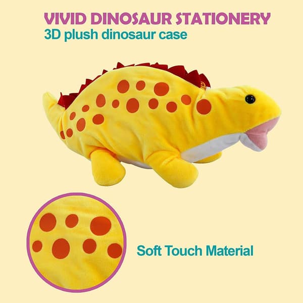 Pencil Case Soft Plush Pencil Case Stationery Case for Yellow KLB