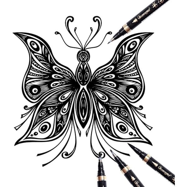 Calligraphy Pens - 6-pack Calligraphy Set for Beginners, Refillable