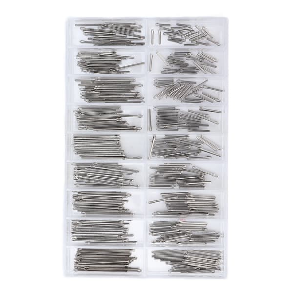 Watch Pins Alloy Watchband Link Cotter Pins Spring Bars Tool in 18 Different Sizes