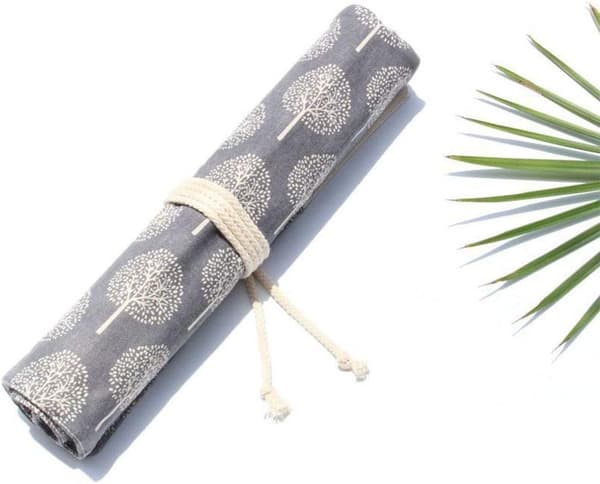 Canvas Artist Brush Bag Classic Style Protective Case