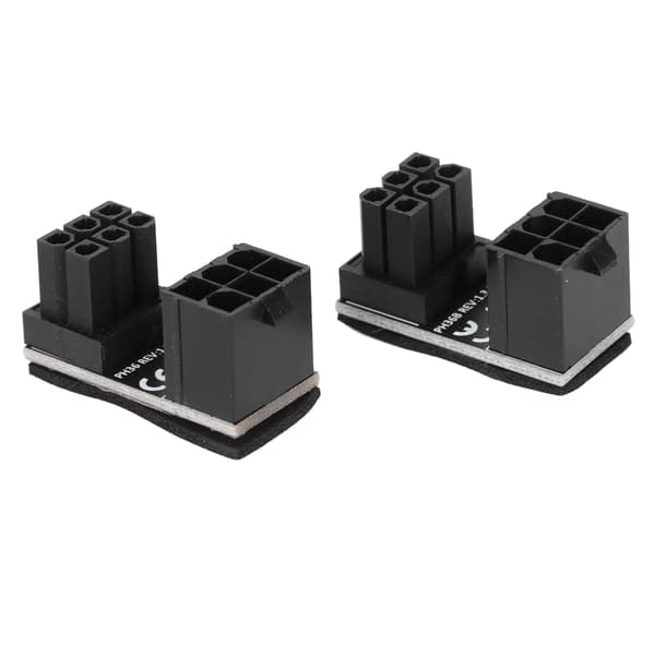 2 stk ATX 6-pinners adapter Slitasjeytelse Lite volum Lette stasjonære datamaskiner Grafikkortadapter Soppmodell