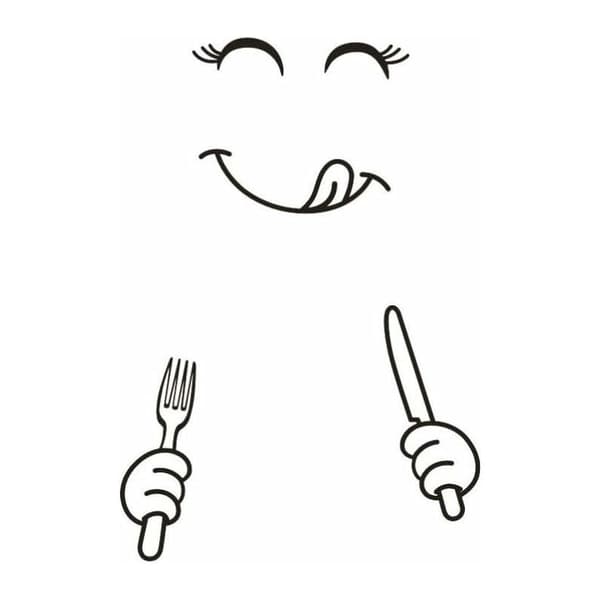 Cute Refrigerator Magnets Happy Yummy Face Kitchen Fridge Wall Decals Art
