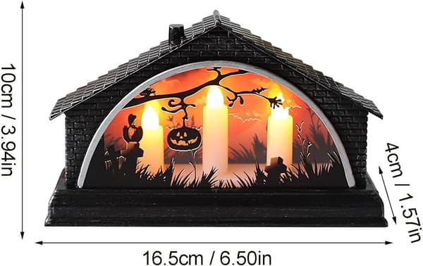 Halloween Nattlys Nattlys Hus Heks Skrekkdekorasjon