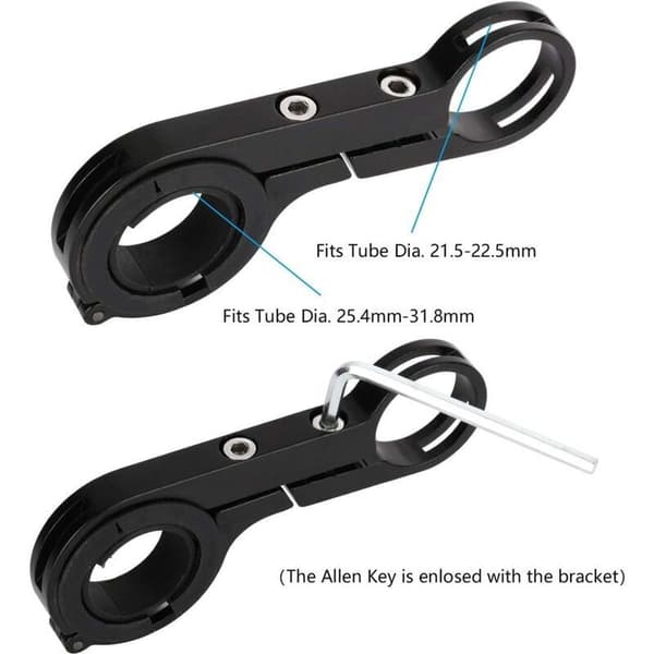 Cykelstyre förlängning aluminiumlegering cykelstyre förlängning dubbel förlängning