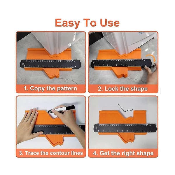 10 inch Super Gauge Form and Contour Tool, Contour Gauge with Lock, Measuring Tool Shape Duplication