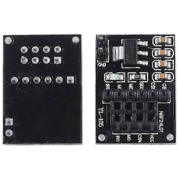 2 st NRF24L01+PA+LNA RF-transceivermodul med antenn 2,4 GHz 1100M + NRF24L01 trådlös modul