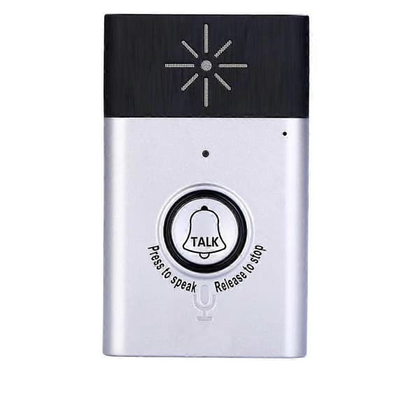 Two-way wireless intercom with built-in speaker, access system, up to 6 months standby 100*60*14.8mm