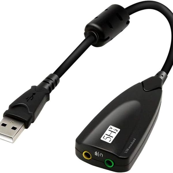 Eksternt USB-lydkort for datamaskin USB-lydstereoadapter for ekstern