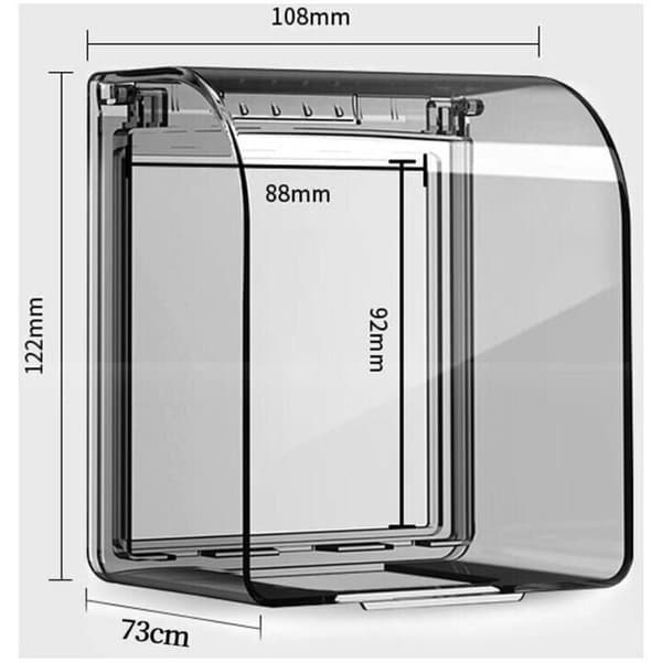 Child-safe Wall Socket Cover 86 Model Universal Waterproof Socket Protector 12.2×10.8×7.3 CM Waterproof Outdoor Sockets for Switches