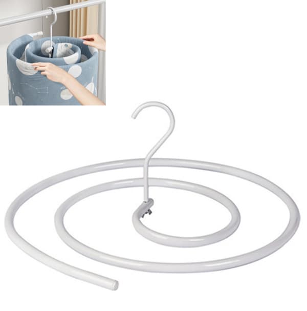 Spiral Hanger - Diameter 45cm - Drying Function - Duvet Cover Hanger - Multifunctional Storage - Spiral Drying Rack for Duvets