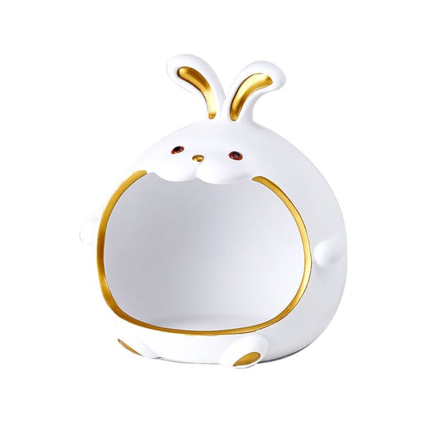 Resin Storage Box with Big Mouth - White