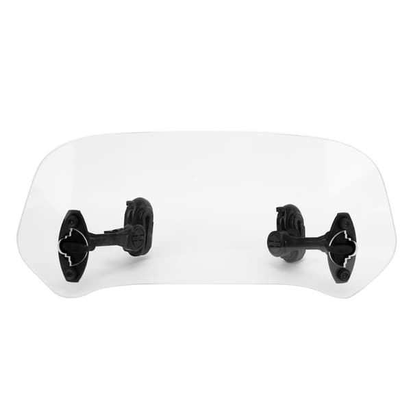 Motorcycle Windshield Extension Riser Windscreen Adjustable Wind Rain Air Deflector Add-on Spoiler Screen (Clear)