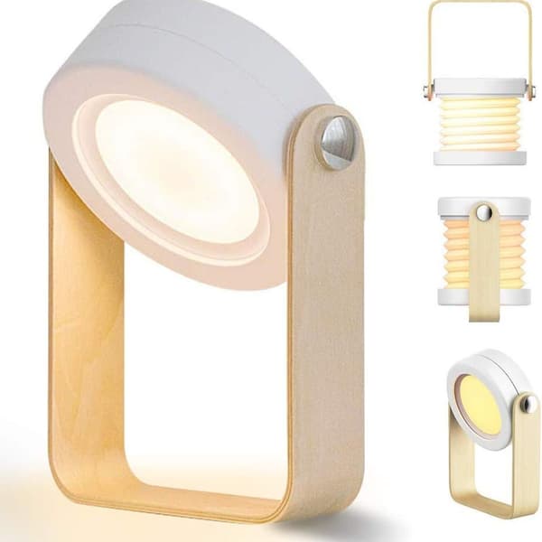 Bordlampe LED sengelampe, natlampe lanterne vintage touch dæmpbar, 3 KLB