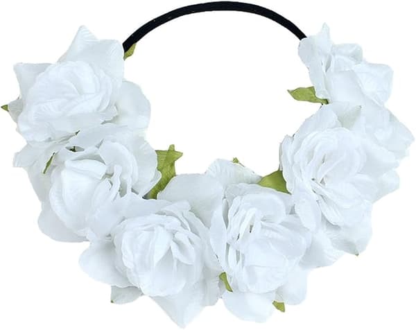 Rosensommar kronefestivalhodebånd Hippie Blomsterhodeplagg DXGHC