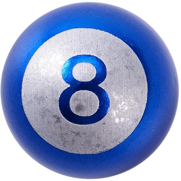 4X 8 Ball Biljardkule Dekkventilhette for sykkel Blå