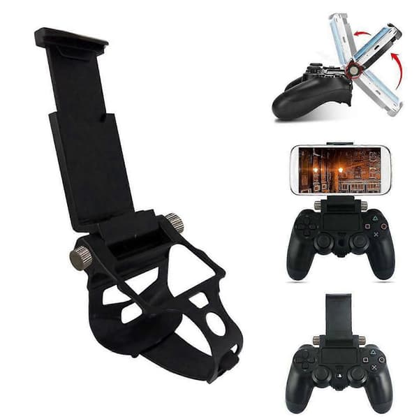 Mobiltelefon Spilklemme Holder Beslag Til Ps4 Dualshock 4 Spilcontroller Gamepad Justerbar