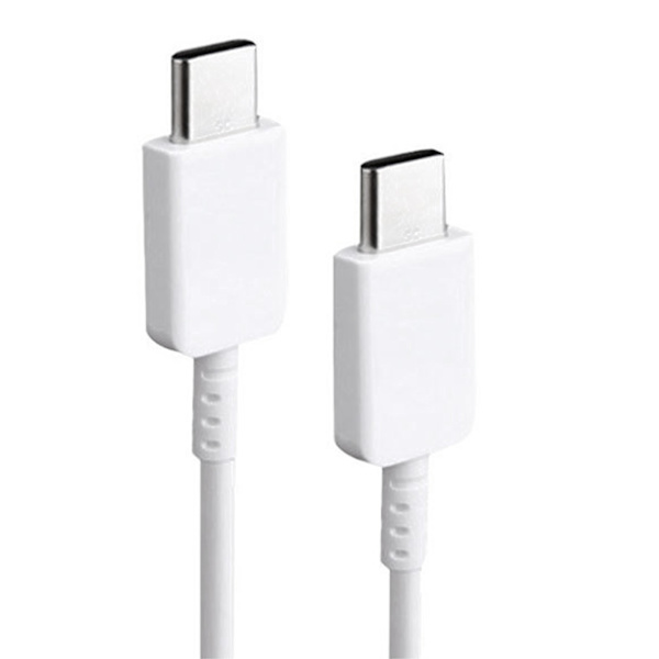 Type C til Type C-kabel PD Hurtigopladning Fleksibel Type C-datakabel til Android til Note 10-telefon 1 m Hvid_tfrf