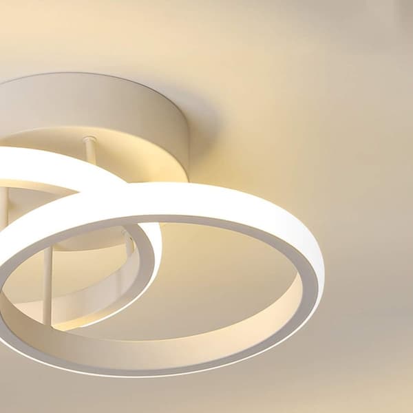 Moderne LED-loftlampe, rundt design, varmt lys til hjemmet KLB