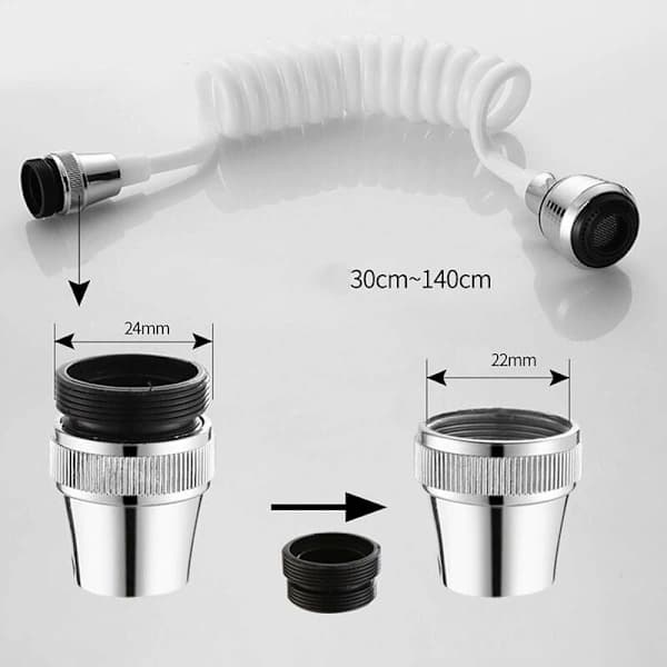 Faucet Extension Hose, Foldable Kitchen Faucet Porta