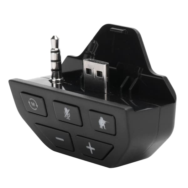 Lydforsterker Tapsfri Stereo Headset Adapter 4 Lydmoduser for Xbox One Gamepad Plug and Play