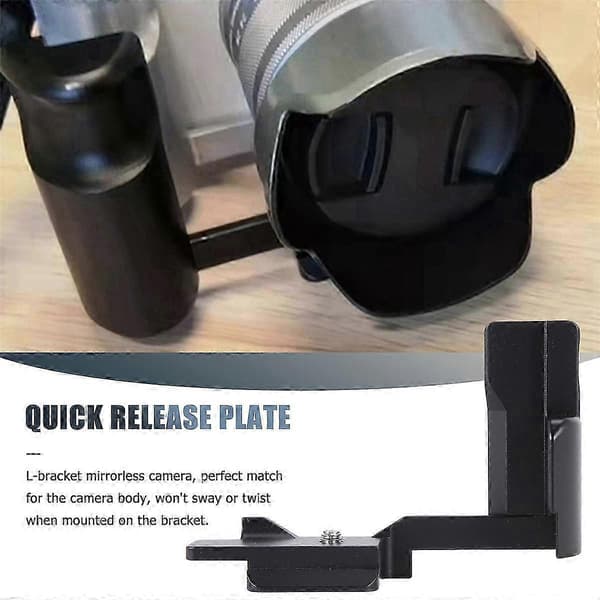 Camera L-Bracket Plate for Canon EOS M100 M200 Camera Quick Release Plate Vertical Shooting Hand Grip HEdition 0711