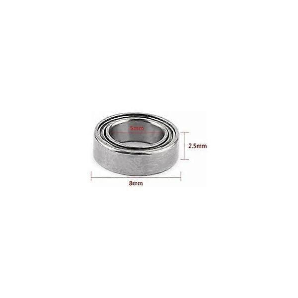 Kuglelejer, holdbare metaldele 10 stk. MR85ZZ miniature dobbeltskærmede kuglelejer 5x8x2,5 mm til 3D-printermodelbyggeri