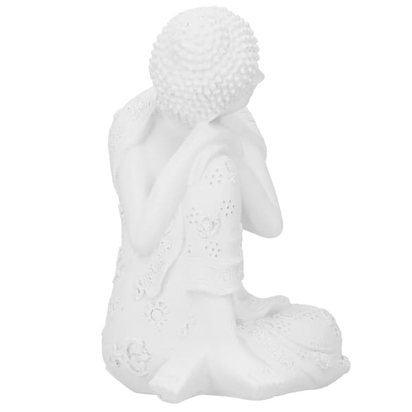 Sovende Buddha-skulptur i syntetisk harpiks, statuettehåndværk, boligindretningspynt