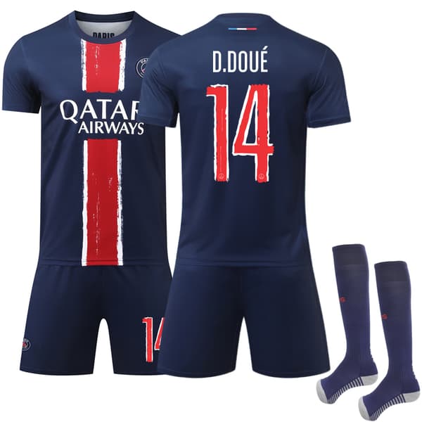 24-25 Paris Saint Germain Champions League Version Hemmatröja Nr. 14 Doue-FX- Champions League Version 28