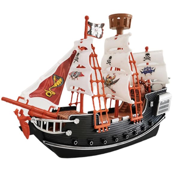 Pirate Ship Toy for Kids, Home Decor, Safe and Durable Model for Children