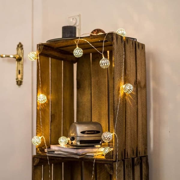 CozyHome Moroccan LED String Lights - 5 meters, with mains plug or battery KLB