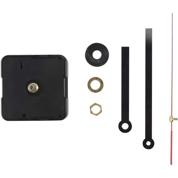 Quartz Urværk Klokkemekanisme DIY Reservedele Sort + Viser