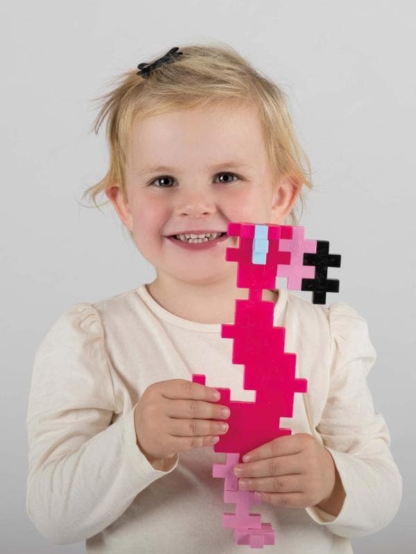 Plus-Plus BIG Tuubi Flamingo, 15 osaa