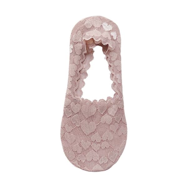 Lacey Socks Breathable Socks Ballet Socks Non-Slip Socks Dirty Pink KLB