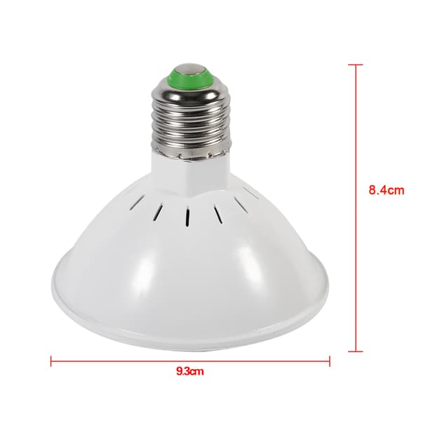 24W 200-LED Vækstlampe E27 Hydroponisk Blomst Grøntsagsdyrkning Lamper 85~265V