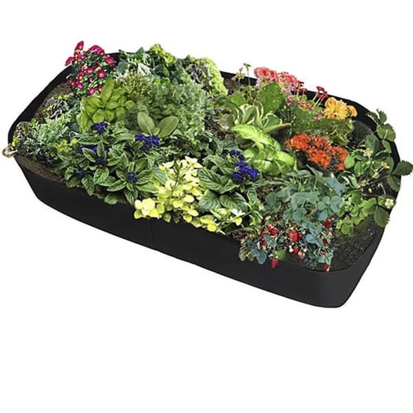 Plantepose til have og balkon, 180 x 90 x 30 cm, sort