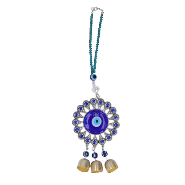Evil Eye Wall Hanging Turkish Blue Evil Eye Pendant Wall Decor Amulet for Car Office Wall Hanging Ornament