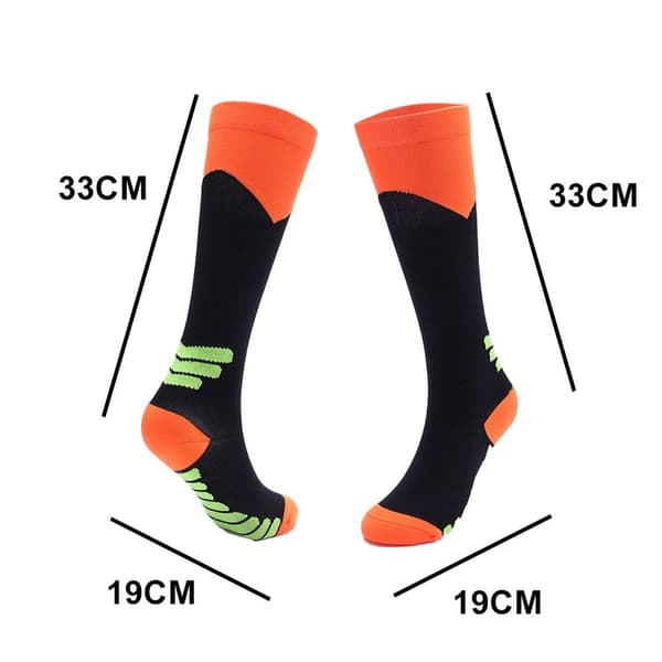 Compression Socks Nurses Runners Medical Socks Orange KLB