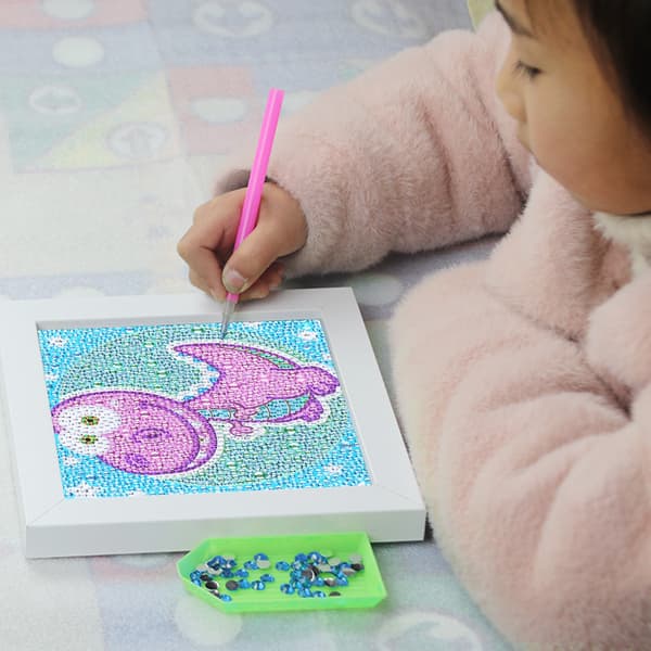 Diamond Painting Dinosaur Pattern Preschool Handmade DIY Craft Gift Home Decor