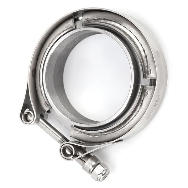 2,25 tommer Turbo Udstødningsrør Downpipe Rustfrit Stål V-båndsklemme 2 stk. Flangesæt