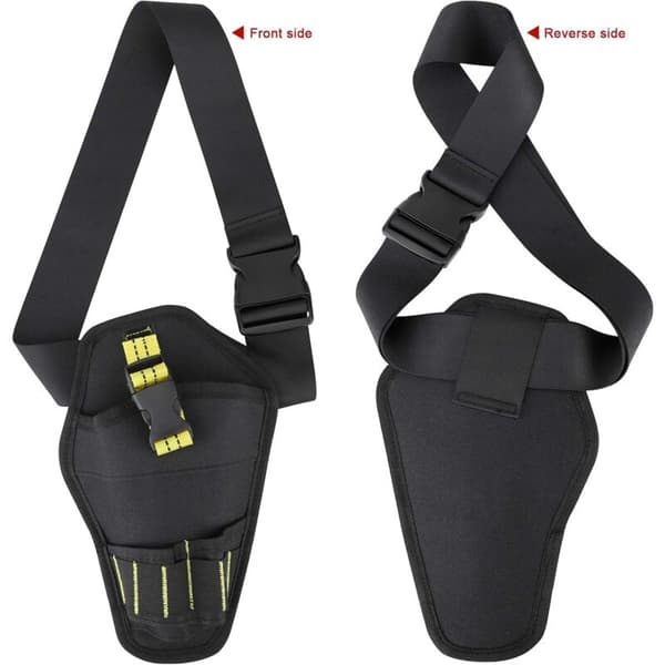 Tool Belt, Tool Holster Belt with Adjustable Belt and Open Loops for Storing Tools and Drills