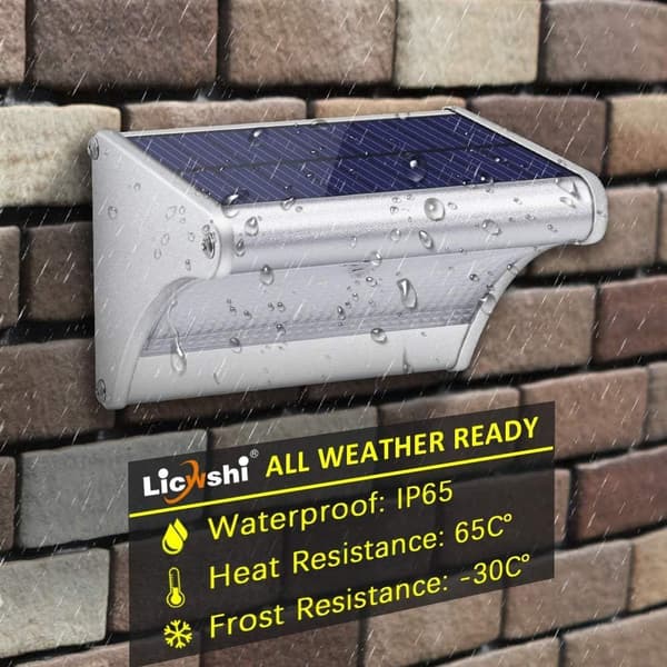 450 lumen 24 LED solar light with aluminum housing