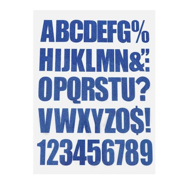 Heat Transfer Applications Clothing Stickers BLUE blue