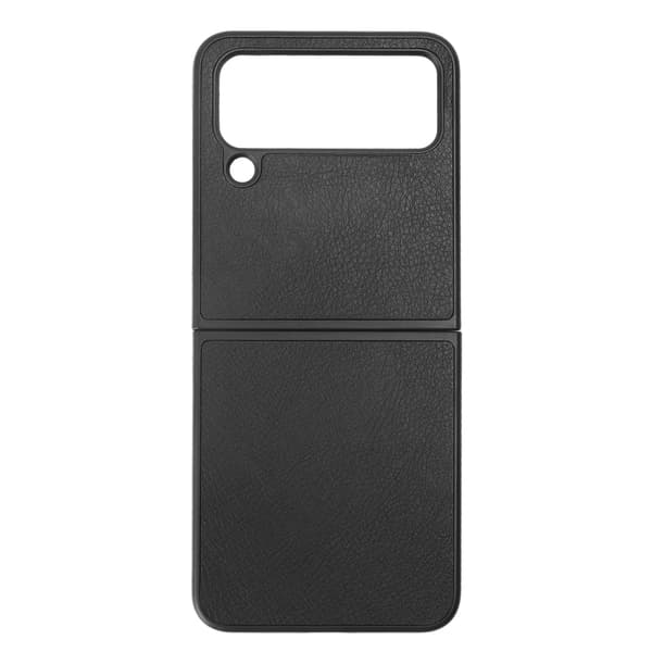Foldable Screen Mobile Phone Case Scratch Resistant Dustproof Buffer Protective Leather Case Black