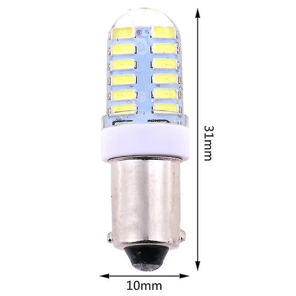 2 stk Ba9s T11 T4w 3014 24smd 12v LED billys, hvit