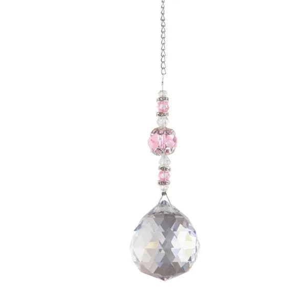 Solskærm Krystallysekrone Dekor ROSA pink