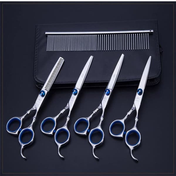Dog Scissors, 5-in-1, Sharp, Curved Scissors for Dogs and Cats, KLB
