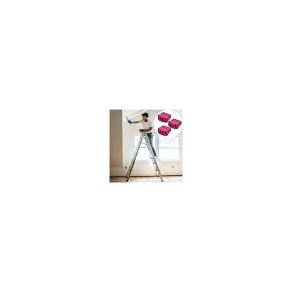 Set of 4 Non-Slip Rubber Protectors - For Telescopic and Engineering Ladders - Easy Installation, Guaranteed Durability
