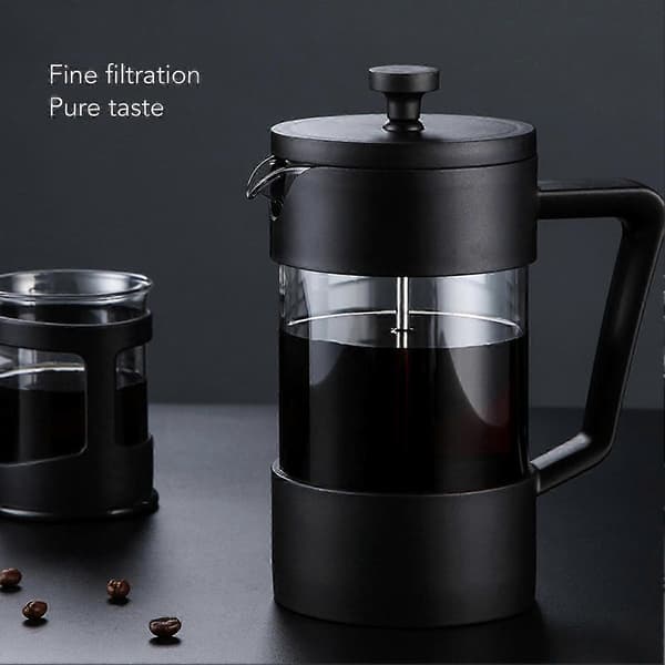 Stempelkande Tekande med 120 Mesh Filter, 600ml til Kaffe & Mælke Te